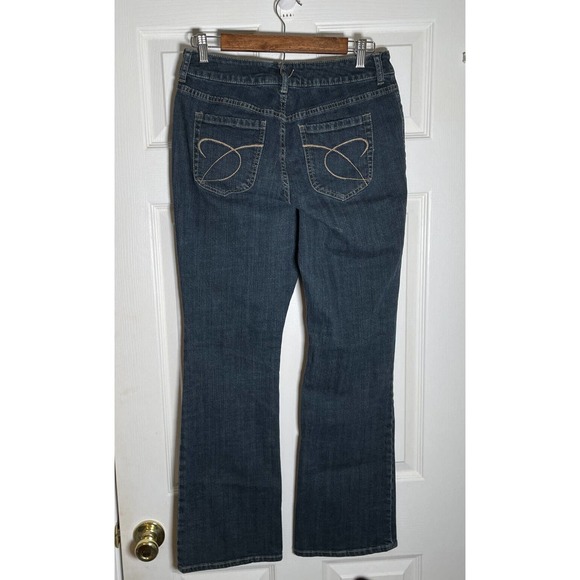 Chicos Platinum Charm MR Blue Denim Jeans Bootcut Size 1 Regular Woman’s - Picture 2 of 8
